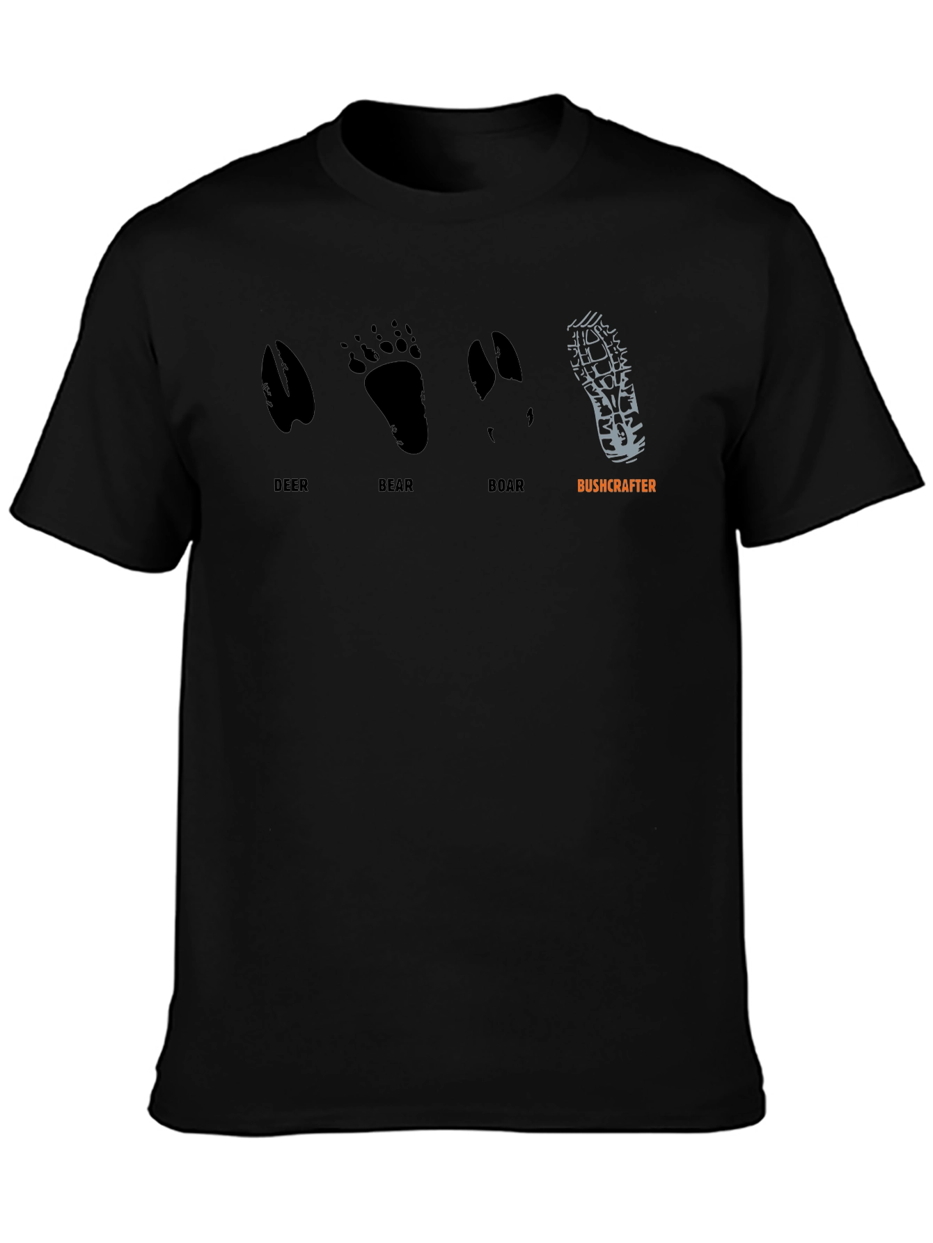 Bushcrafter Wildlife Tracks Graphic T-Shirt