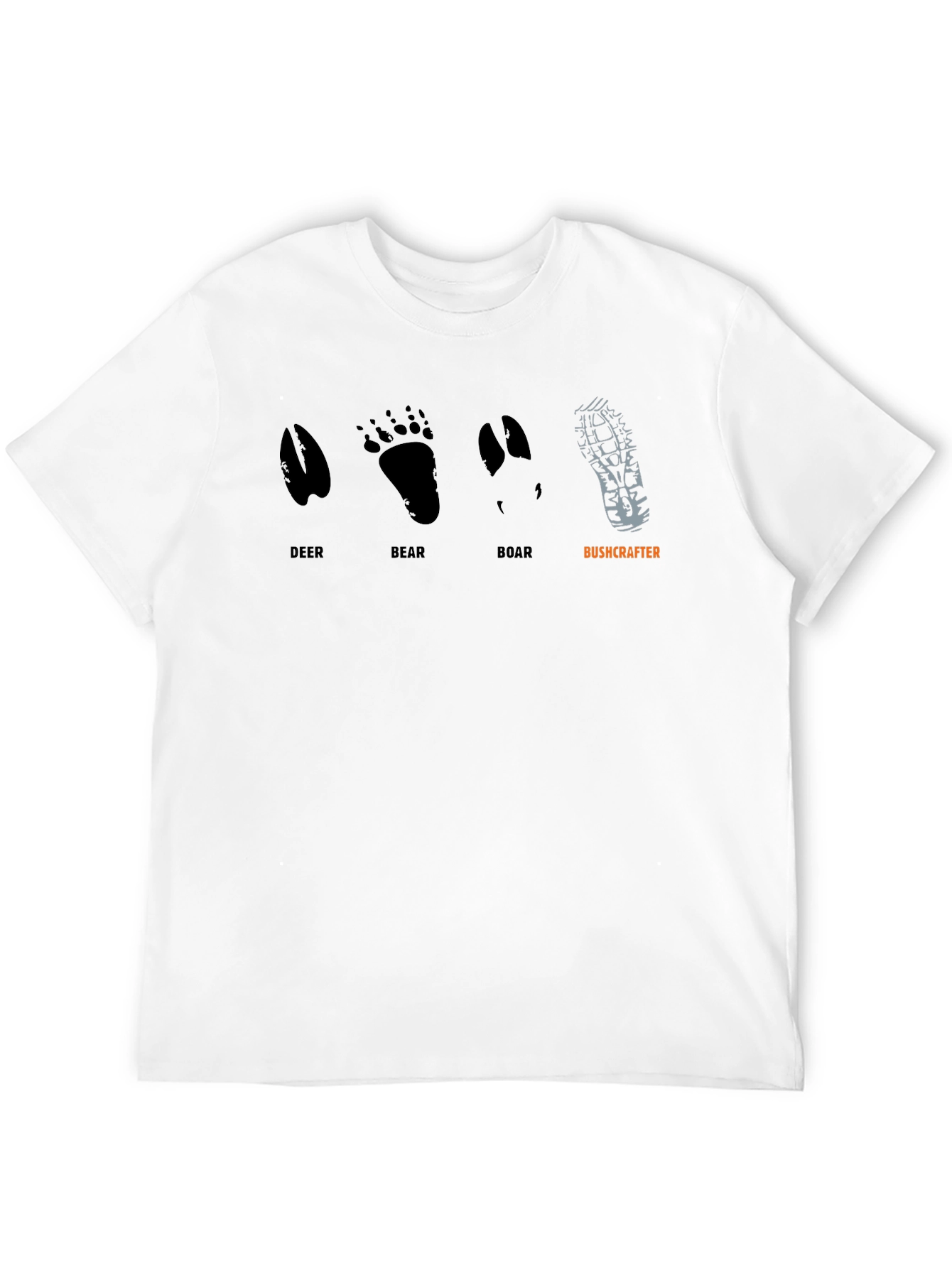 Bushcrafter Wildlife Tracks Graphic T-Shirt