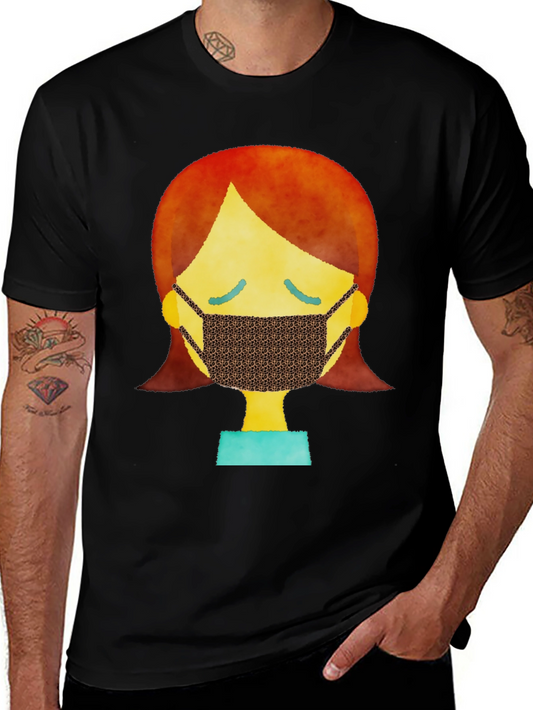 Masked Character Graphic Tee - Unisex