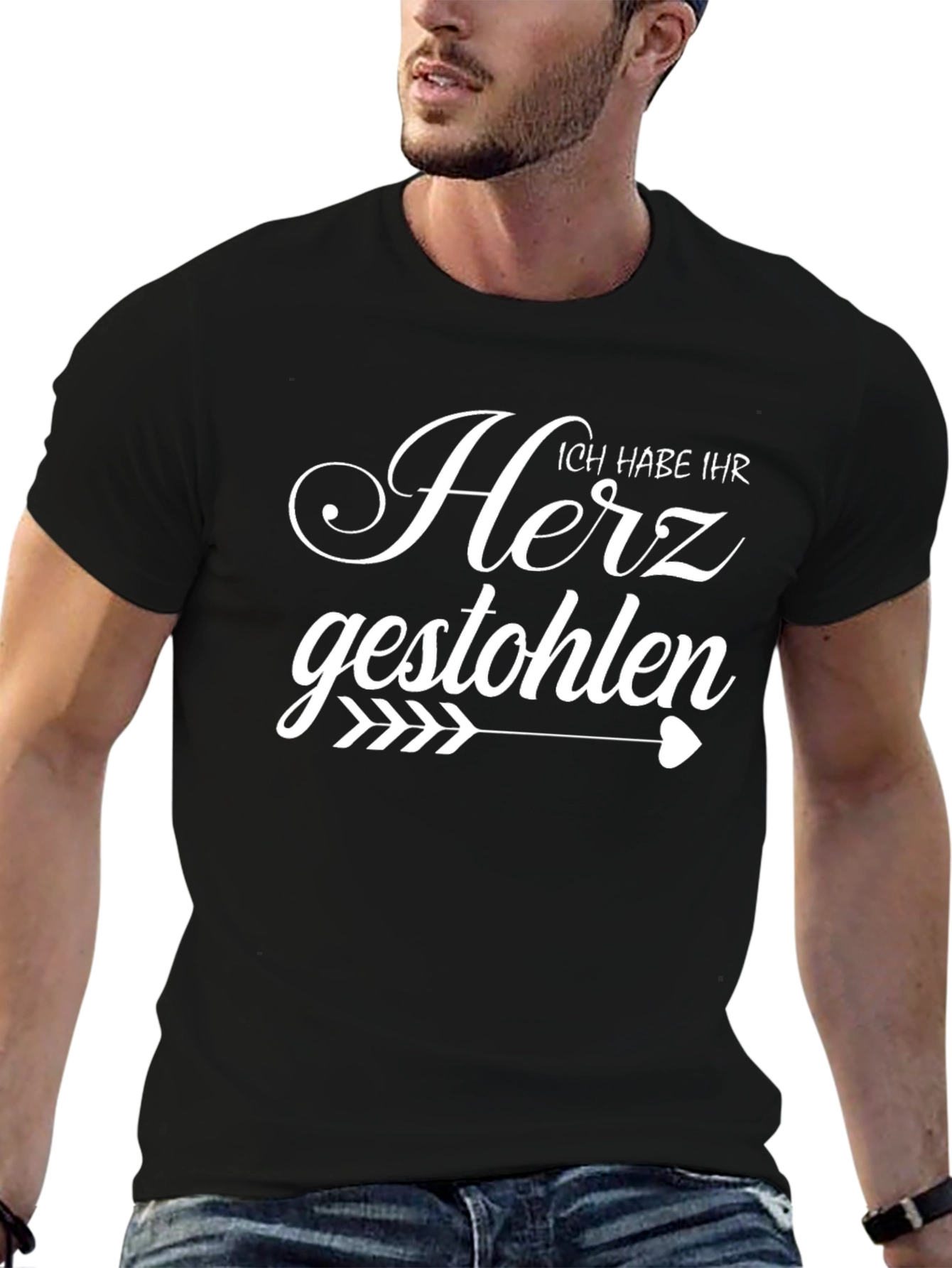 Ich Habe Ihr Herz Gestohlen T-Shirt - Black