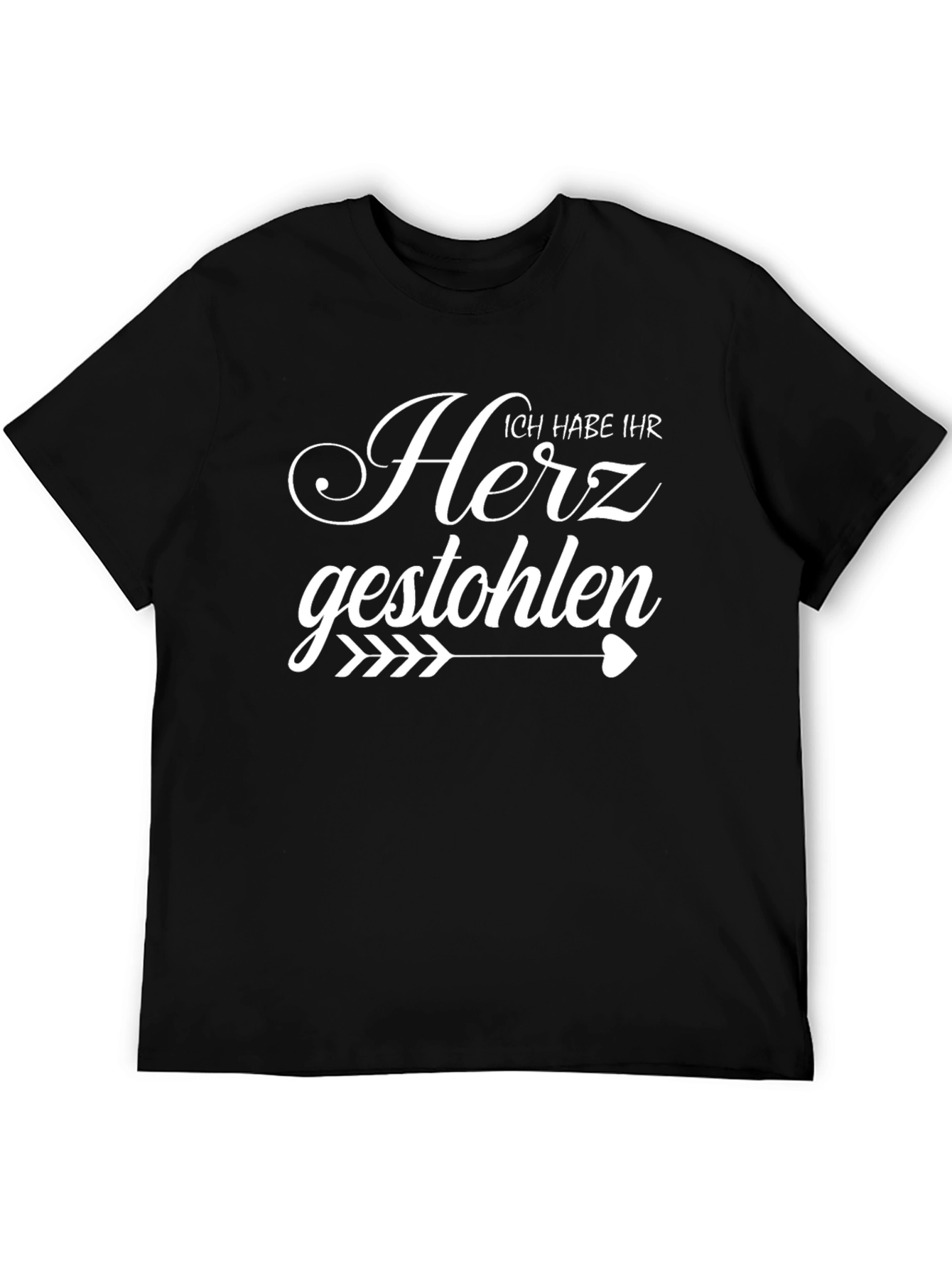 Ich Habe Ihr Herz Gestohlen T-Shirt - Black