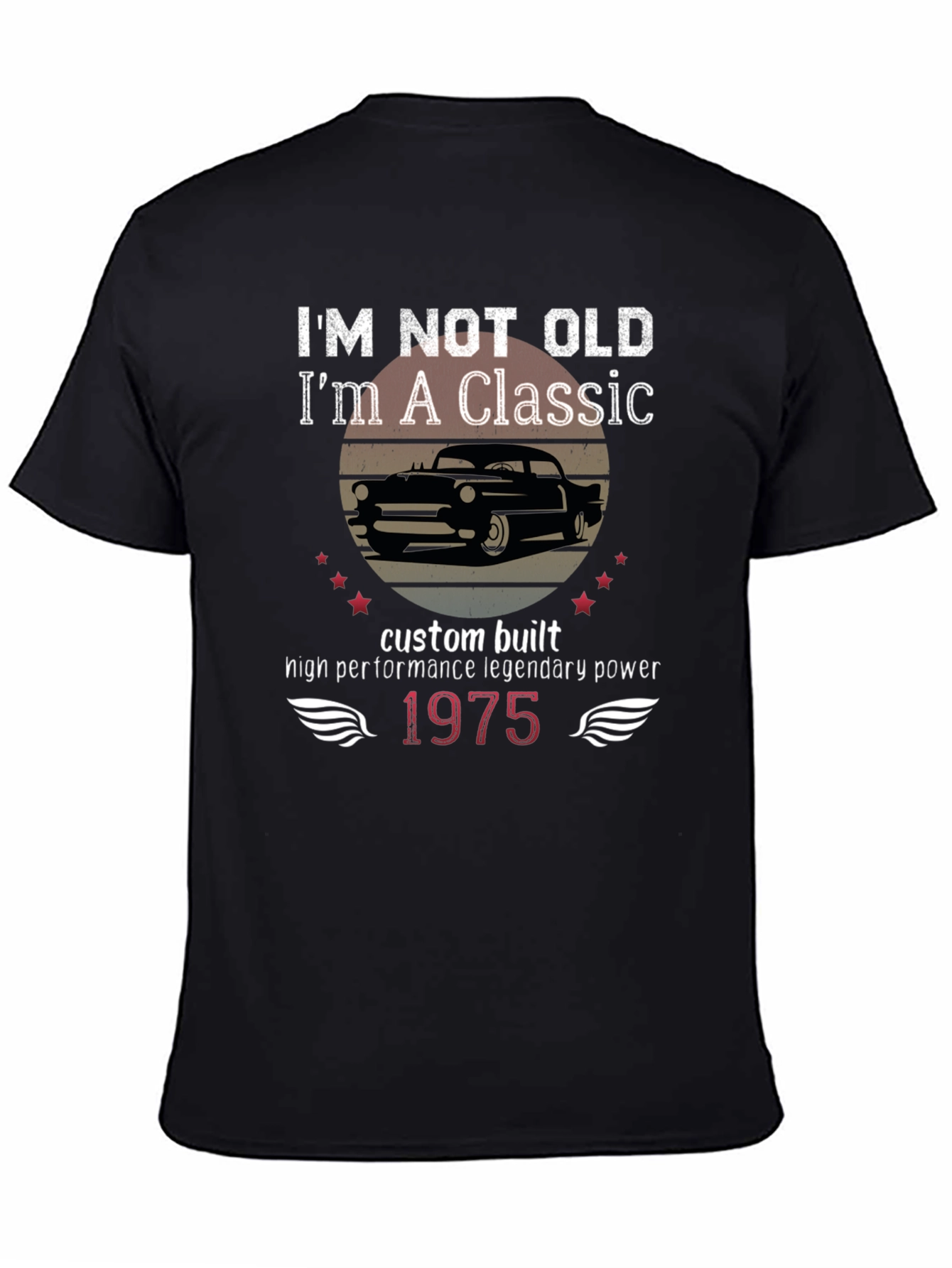 Classic Car Enthusiast T-Shirt - 1975 Edition