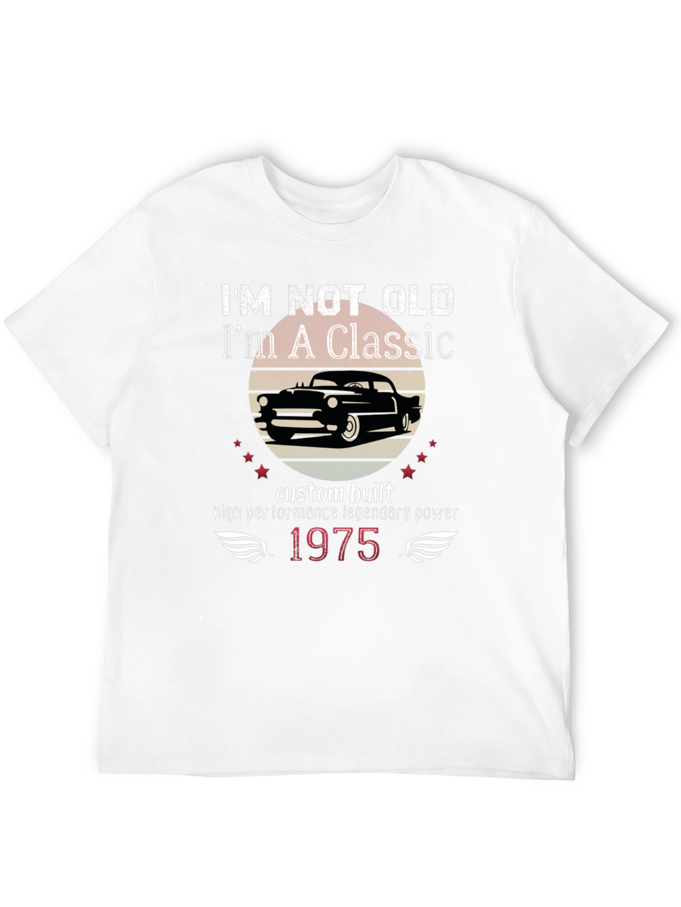Classic Car Enthusiast T-Shirt - 1975 Edition