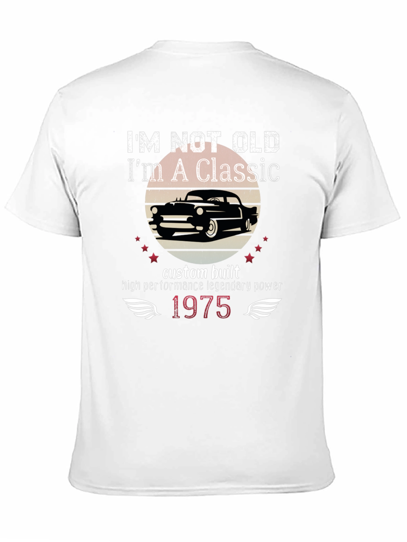 Classic Car Enthusiast T-Shirt - 1975 Edition