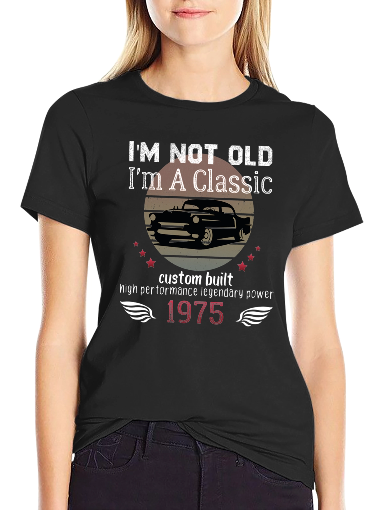 Classic Car Enthusiast T-Shirt - 1975 Edition
