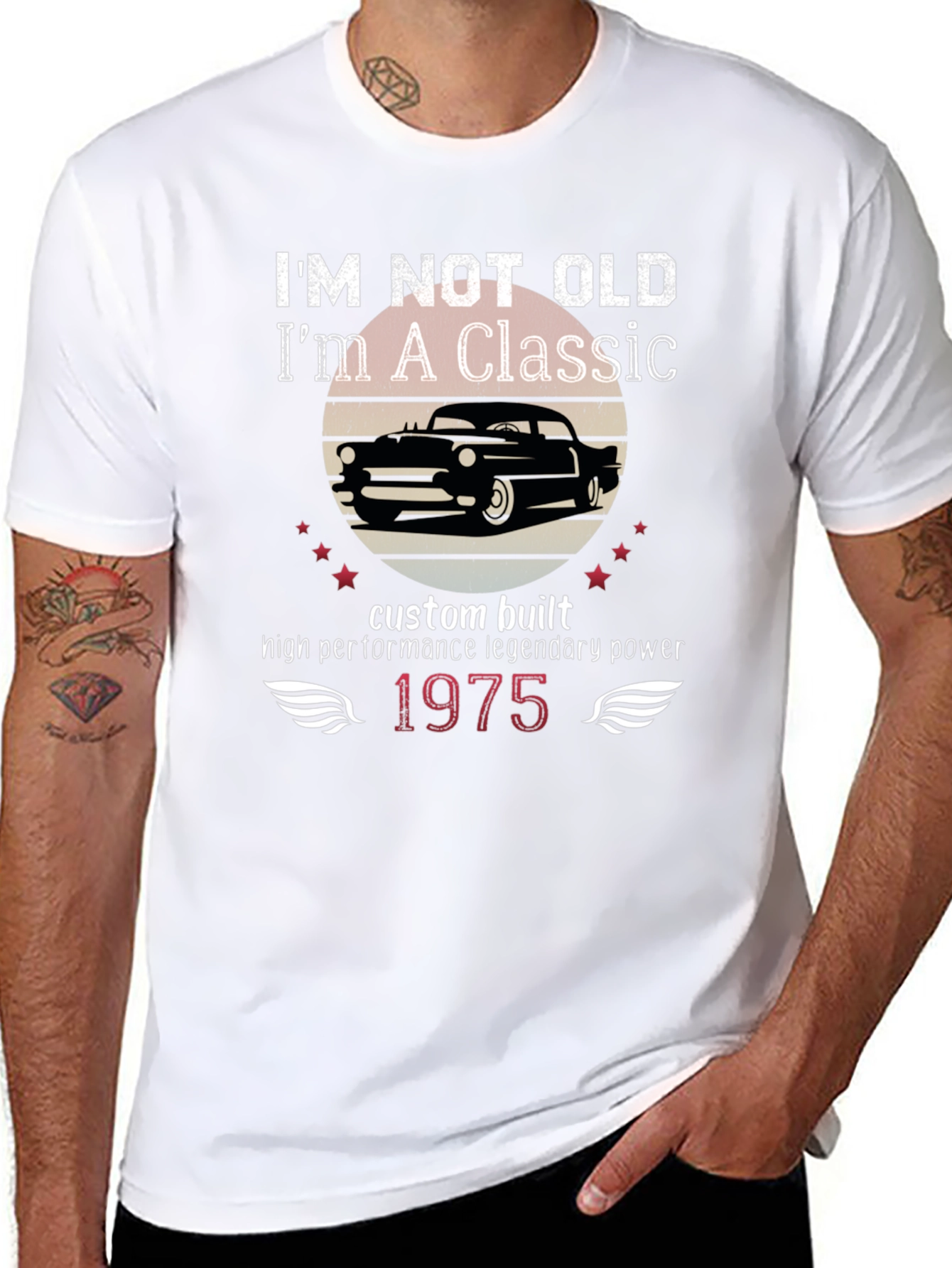 Classic Car Enthusiast T-Shirt - 1975 Edition