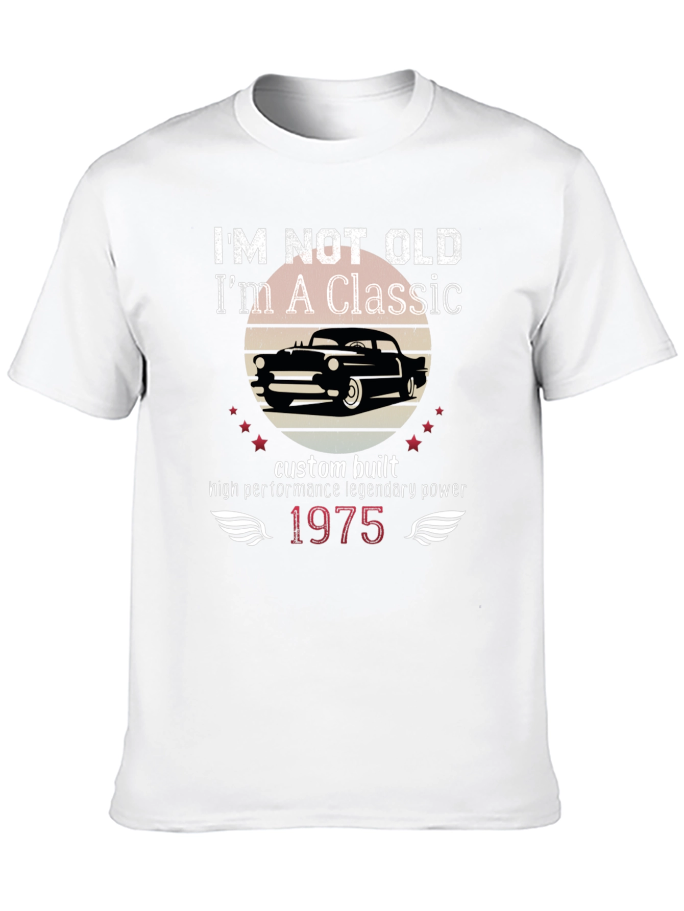 Classic Car Enthusiast T-Shirt - 1975 Edition