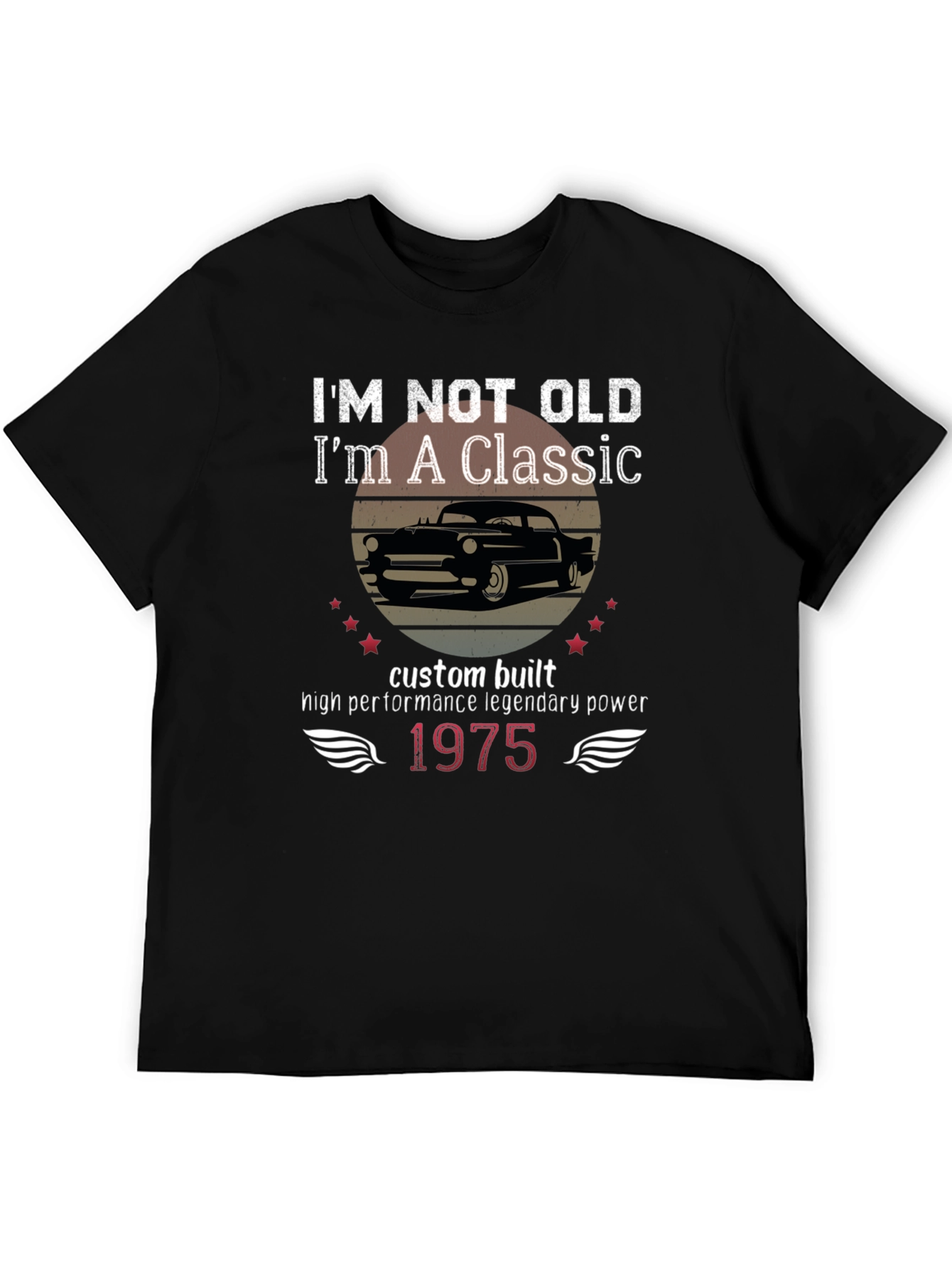 Classic Car Enthusiast T-Shirt - 1975 Edition