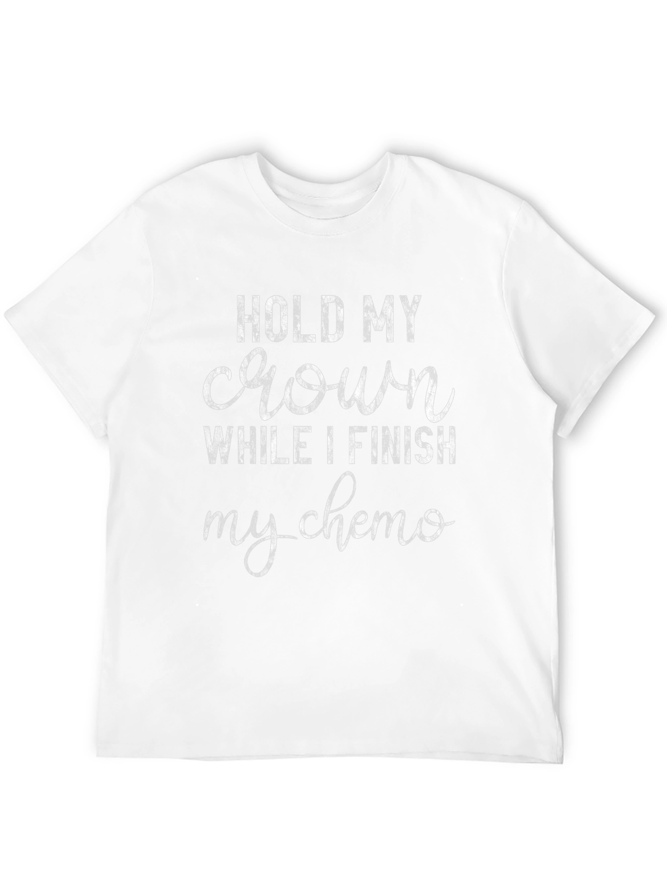 Hold My Crown Chemo T-Shirt - Black Cotton Tee