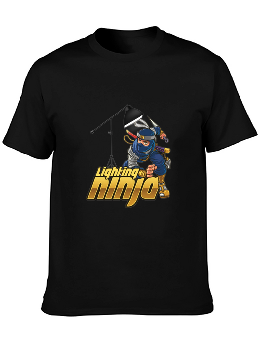Lighting Ninja Graphic T-Shirt - Black