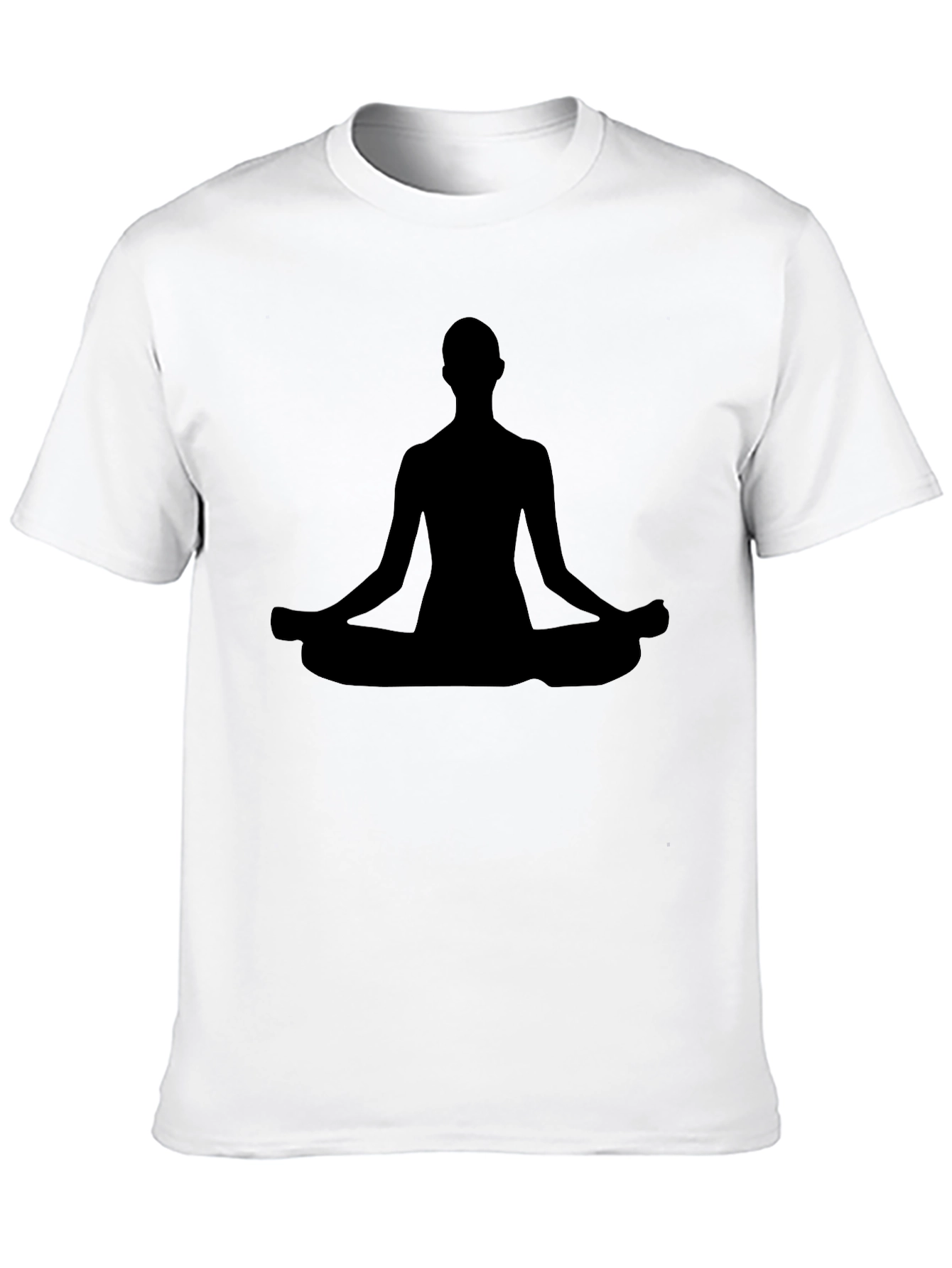 Meditating Silhouette T-Shirt - Black