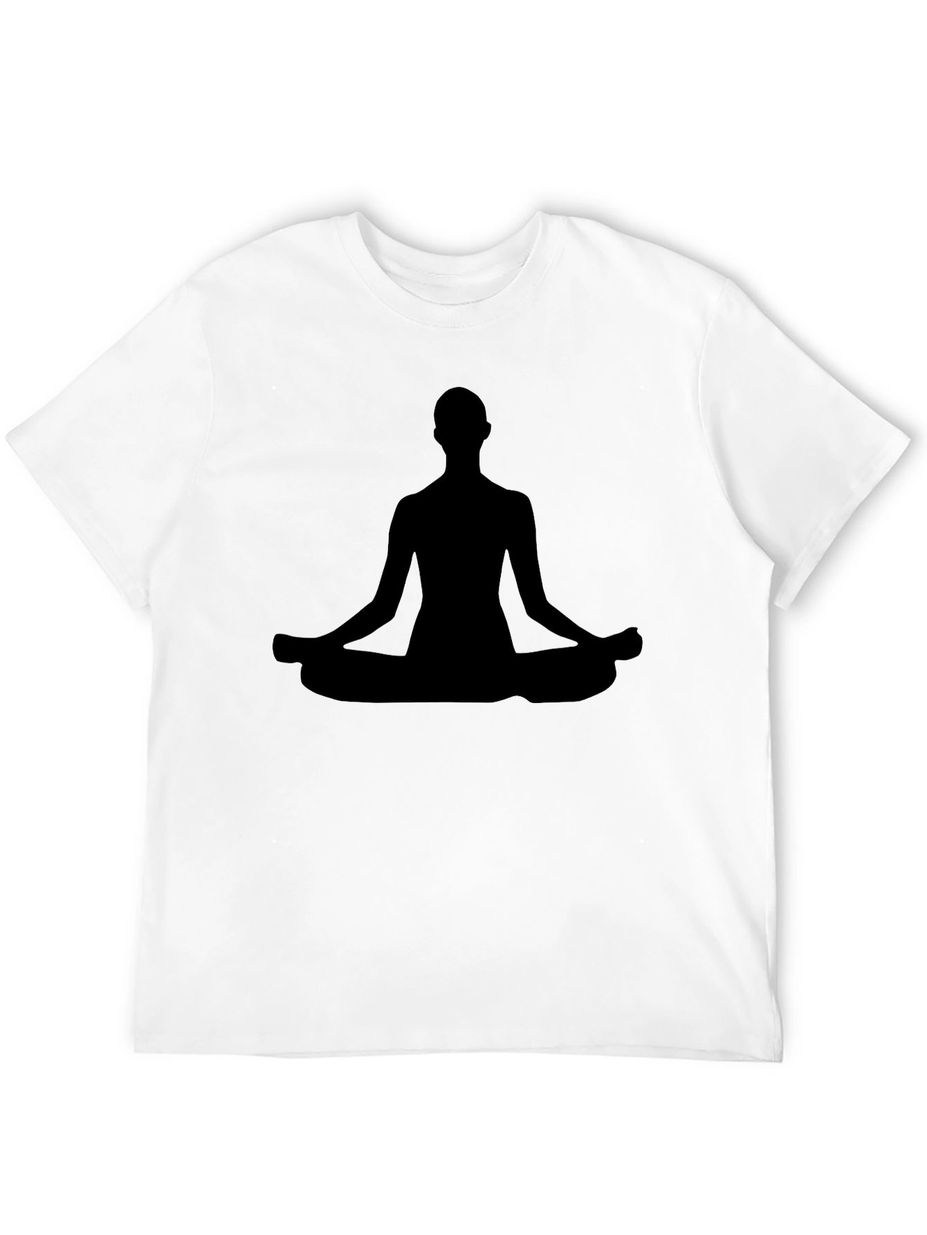 Meditating Silhouette T-Shirt - Black