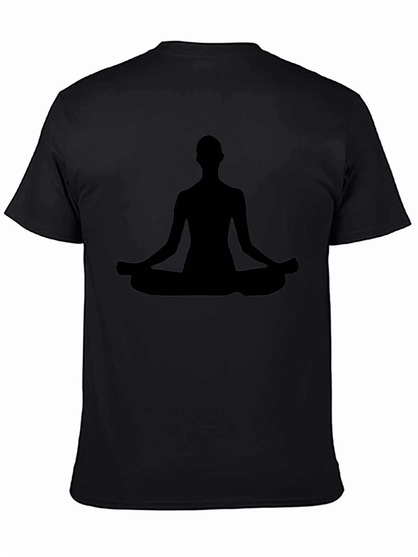 Meditating Silhouette T-Shirt - Black