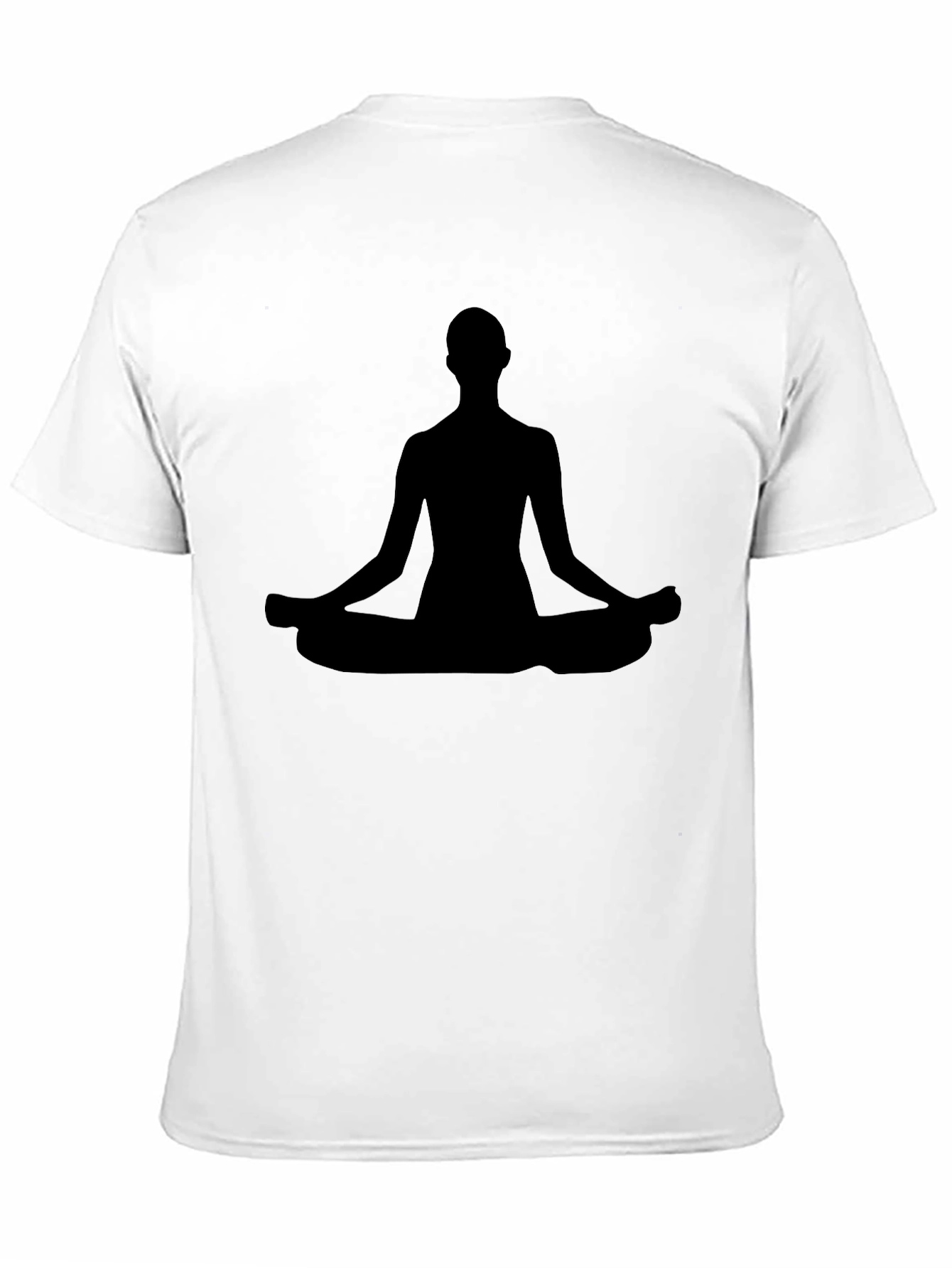 Meditating Silhouette T-Shirt - Black