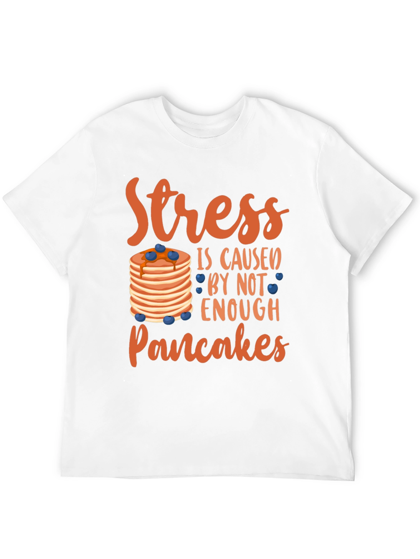 Stress Pancakes T-Shirt - Funny Foodie Tee