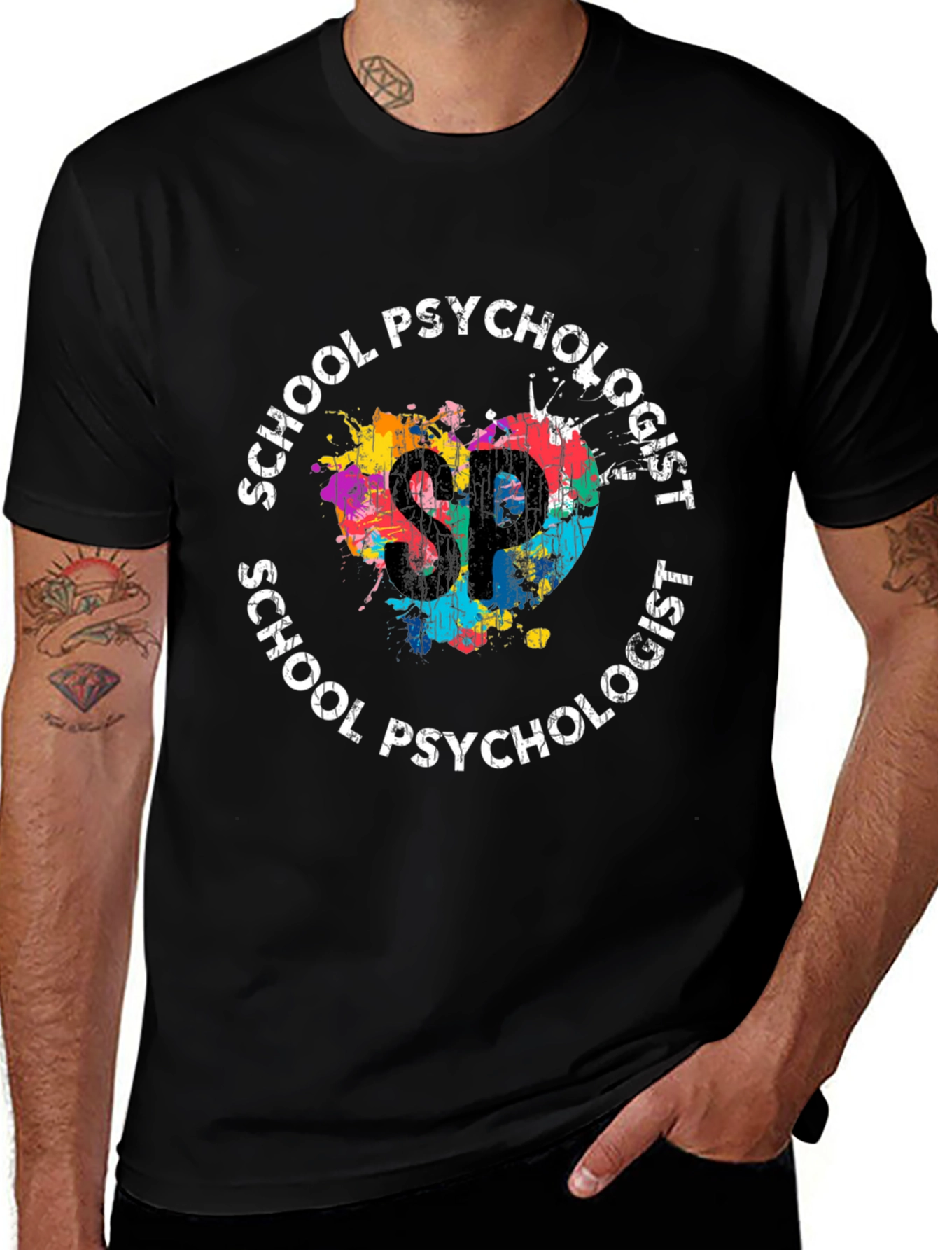 School Psychologist SP Graphic T-Shirt