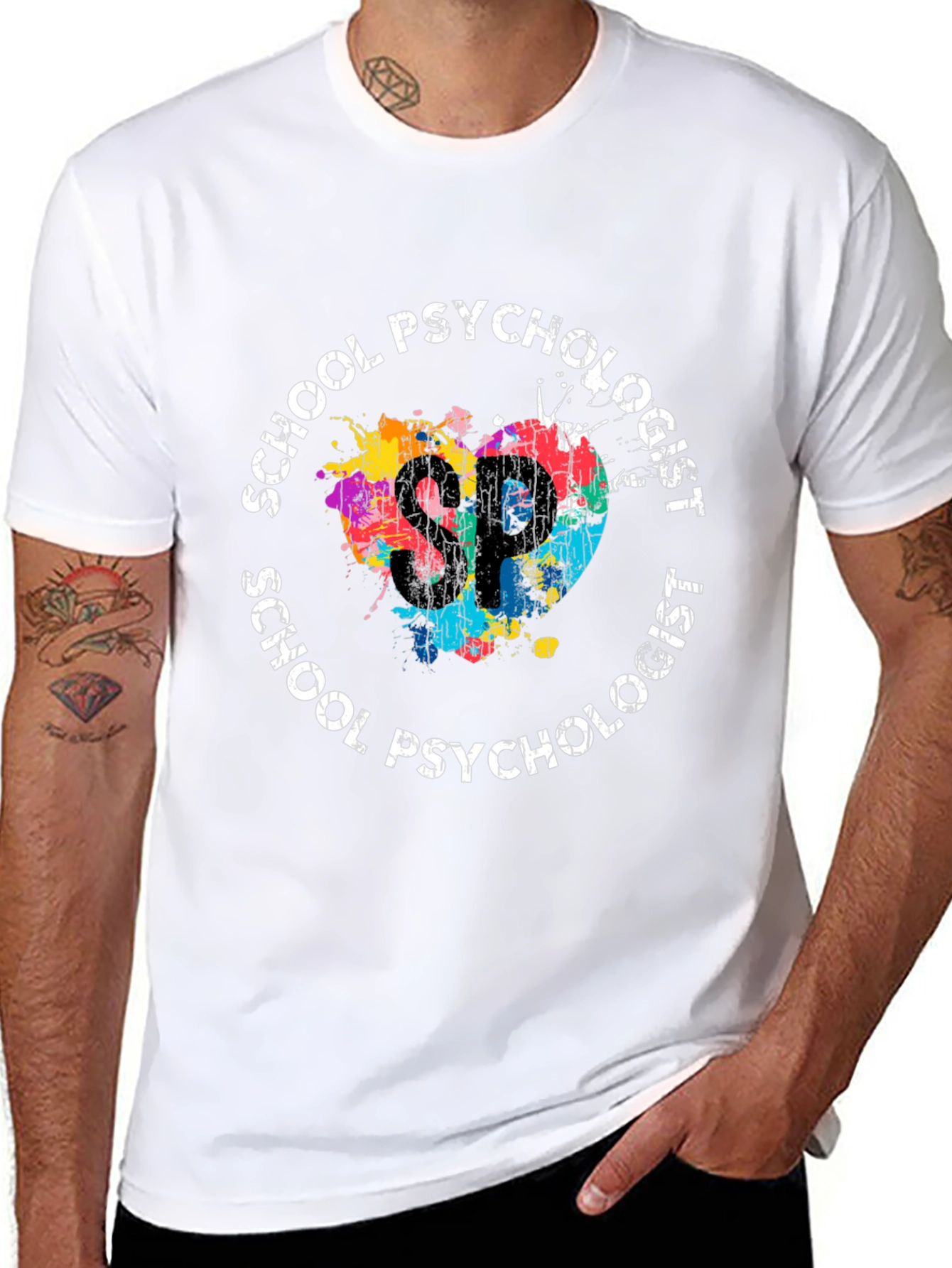 School Psychologist SP Graphic T-Shirt