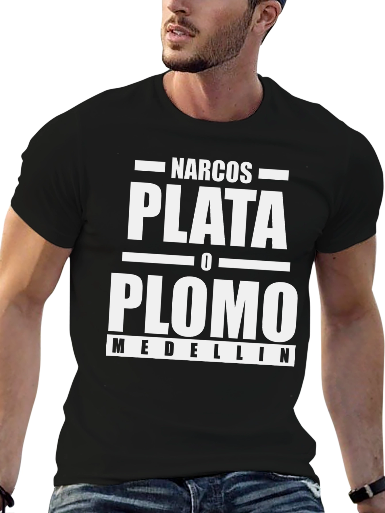 Narcos Plata o Plomo T-Shirt - Medellin Design