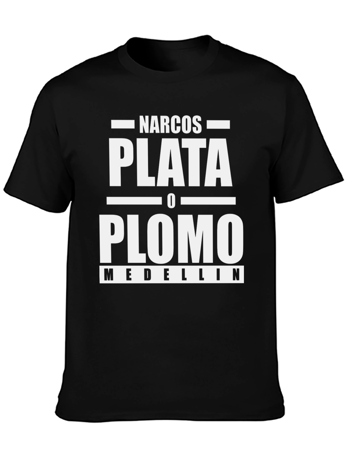Narcos Plata o Plomo T-Shirt - Medellin Design