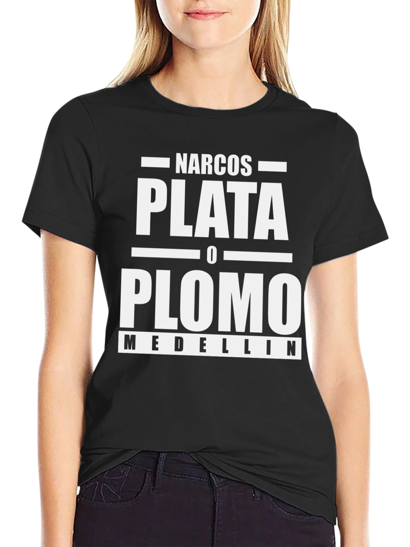 Narcos Plata o Plomo T-Shirt - Medellin Design