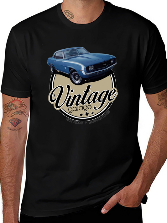 Vintage Garage T-Shirt - Classic Car Design