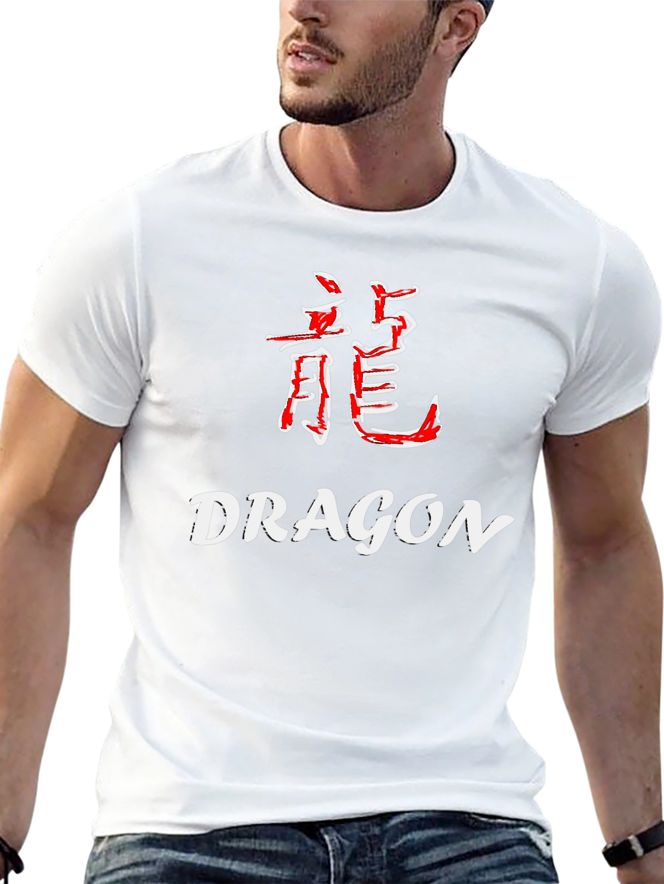 Dragon Kanji Black Graphic Tee