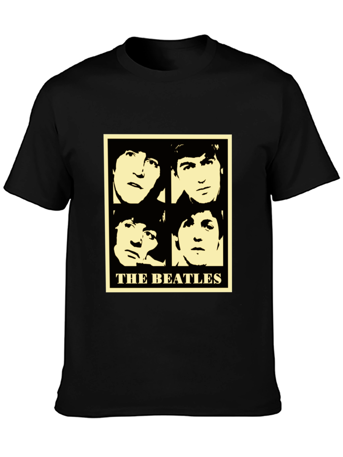 The Beatles Retro Graphic Tee - Black