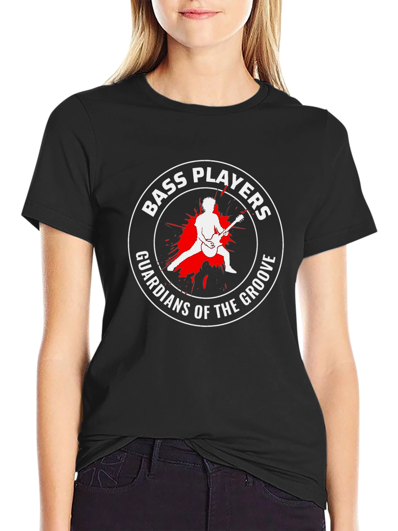 Bass Players Guardians of the Groove Graphic T-Shirt