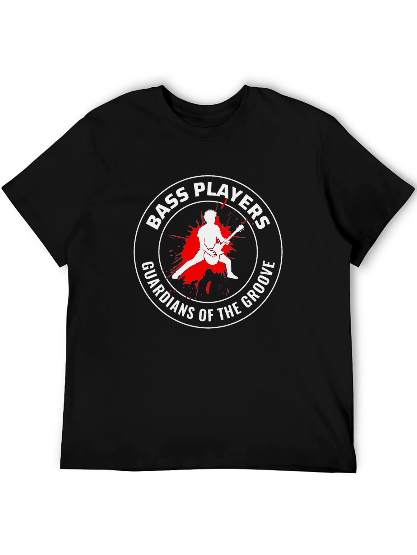 Bass Players Guardians of the Groove Graphic T-Shirt