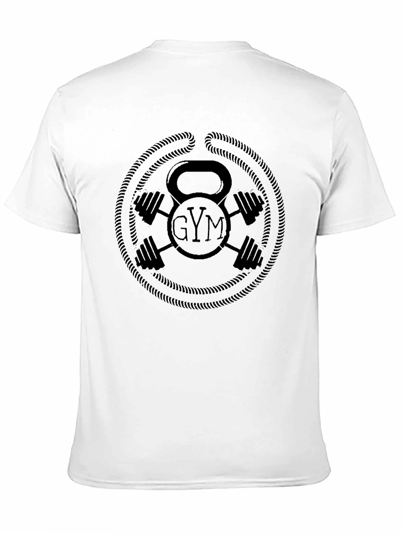 Gym T-Shirt Kettlebell Dumbbell Fitness Tee
