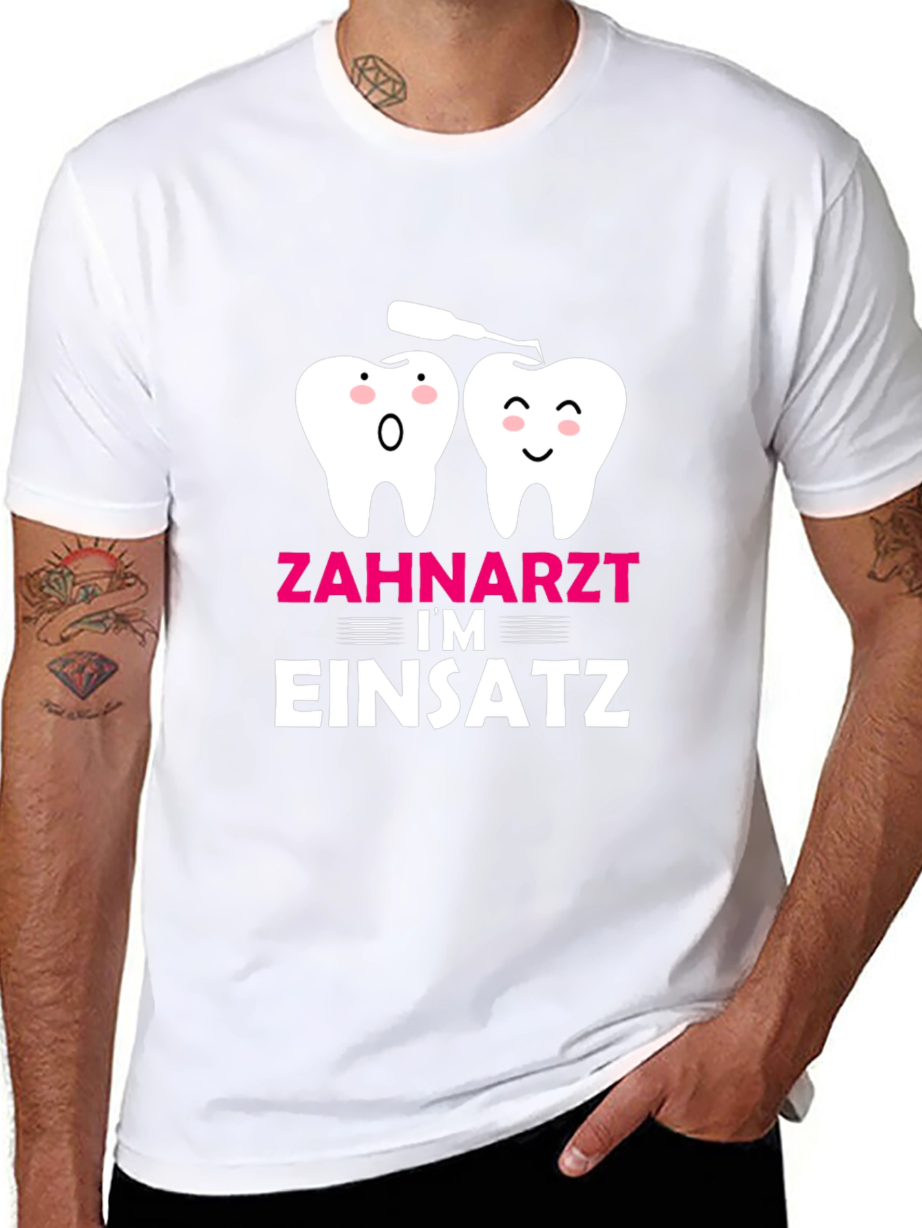 Dentist in Action T-Shirt Funny Dental Tee