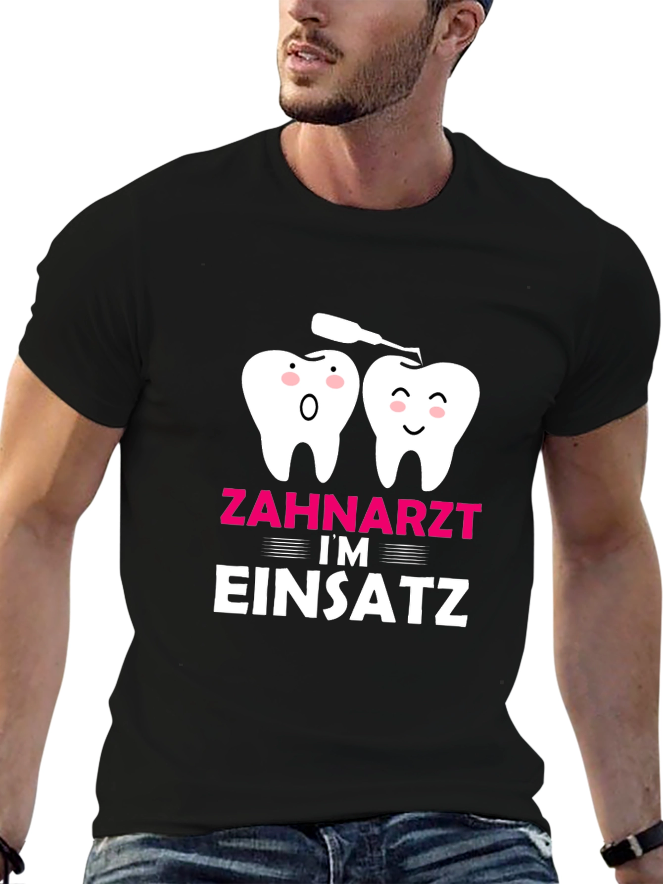 Dentist in Action T-Shirt Funny Dental Tee