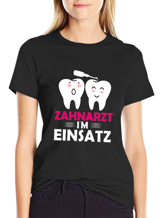 Dentist in Action T-Shirt Funny Dental Tee