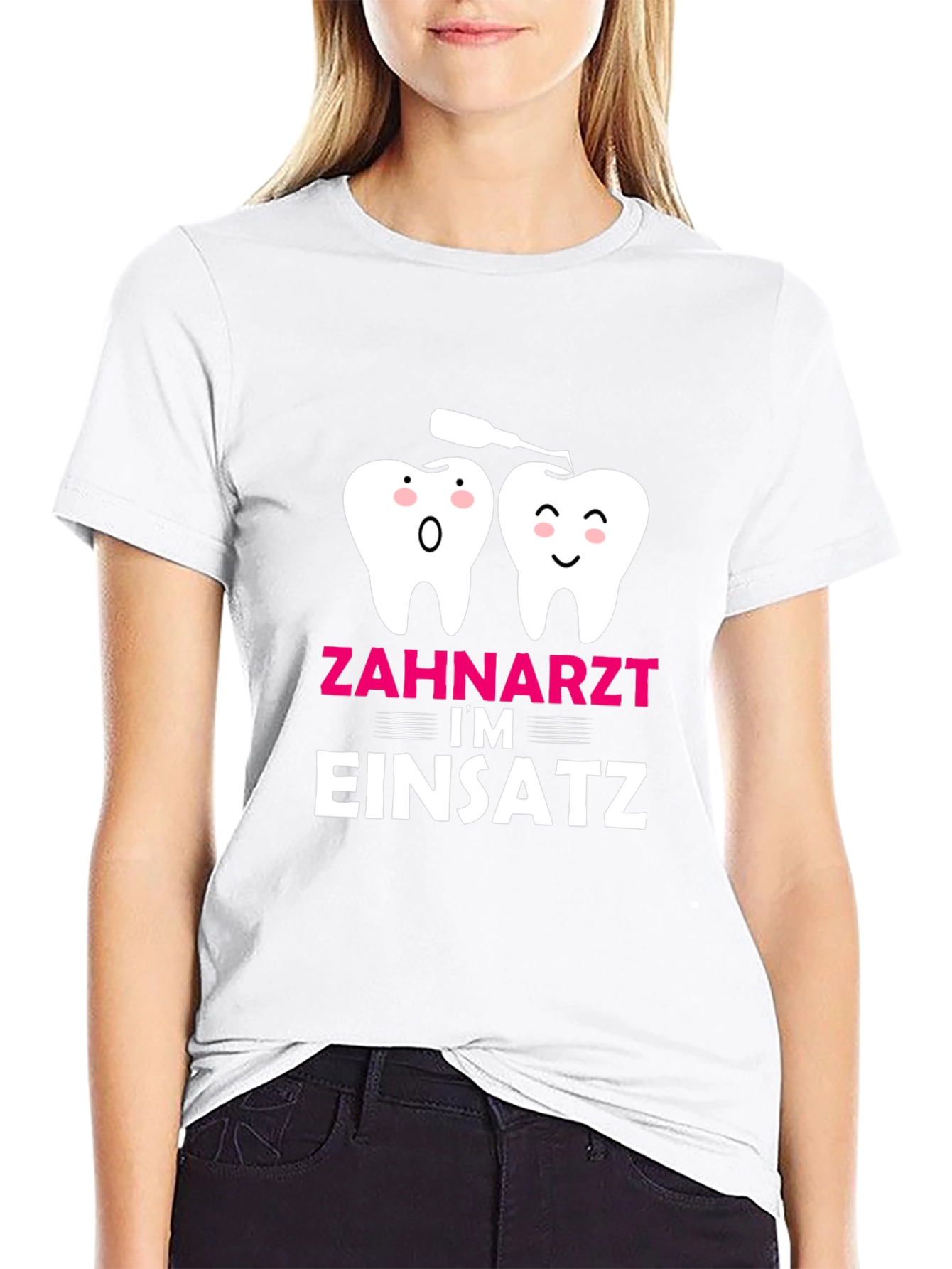 Dentist in Action T-Shirt Funny Dental Tee
