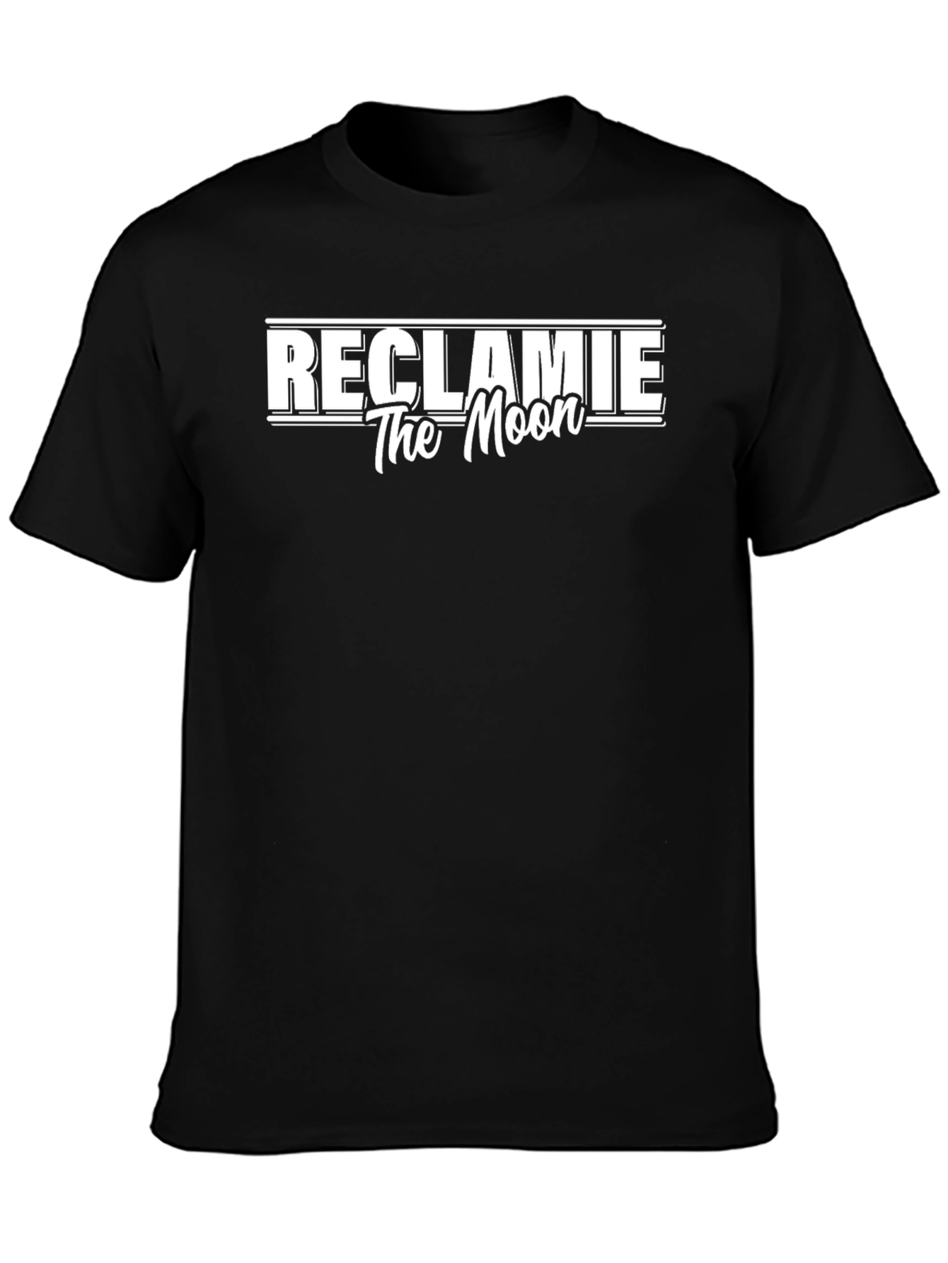 Reclamie The Moon Black Graphic Tee