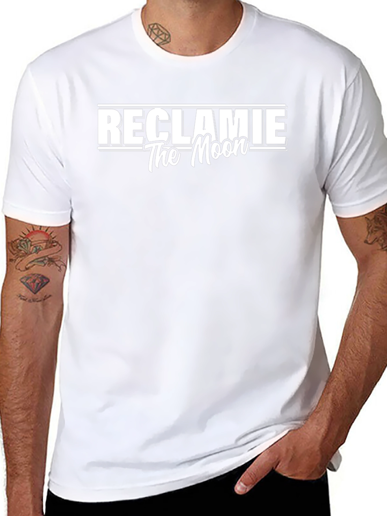 Reclamie The Moon Black Graphic Tee