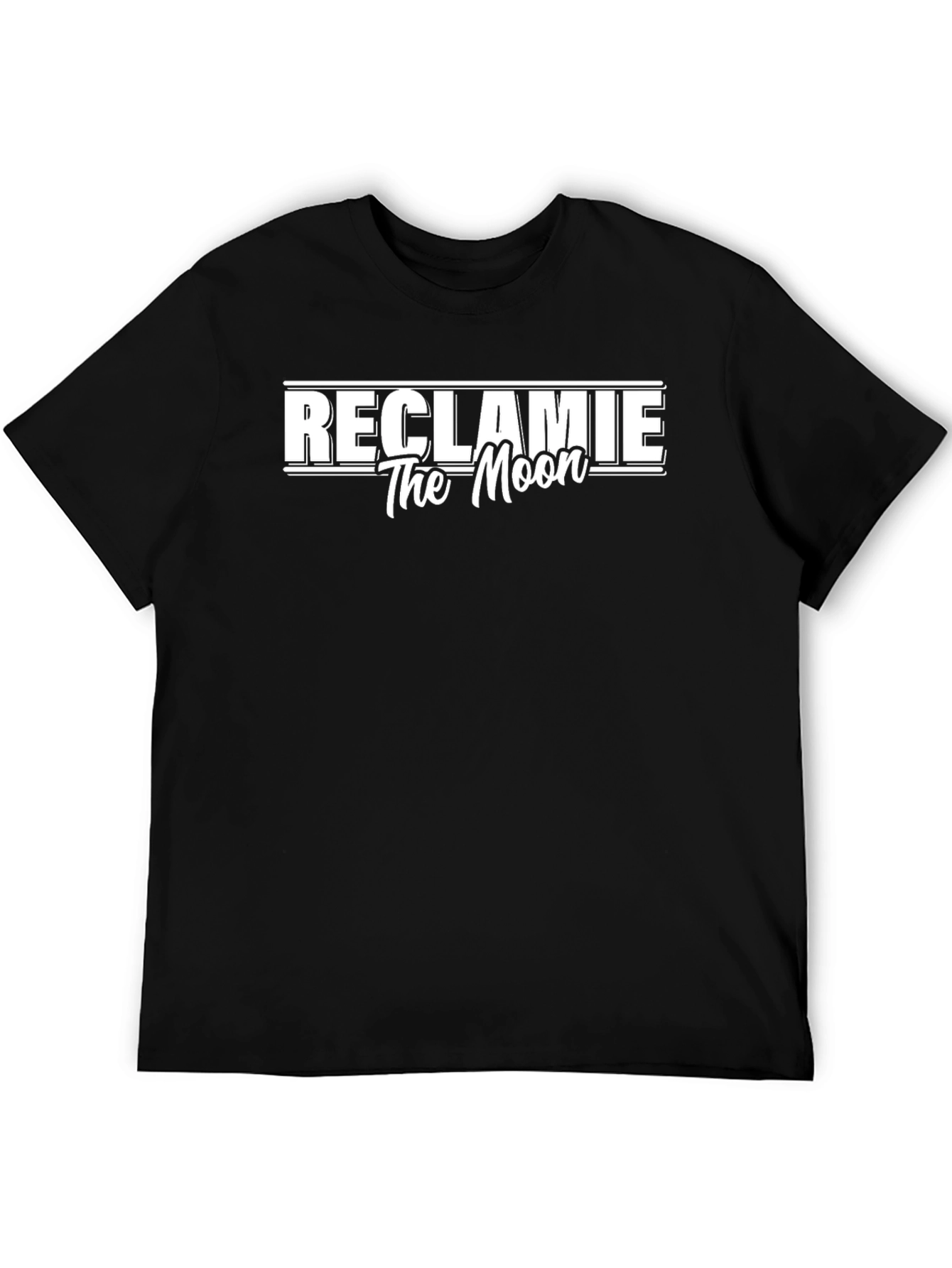 Reclamie The Moon Black Graphic Tee