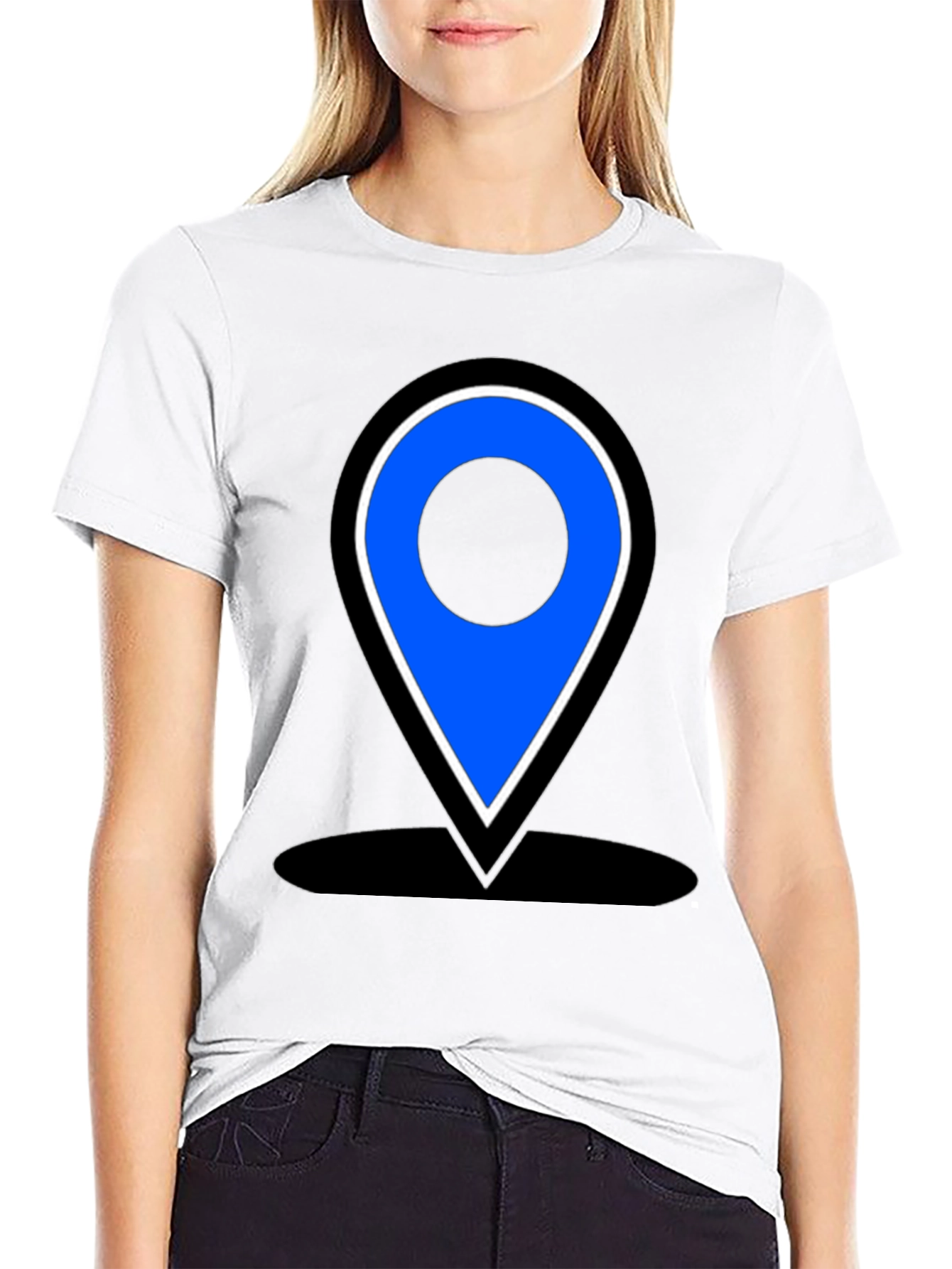 Location Pin Graphic T-Shirt