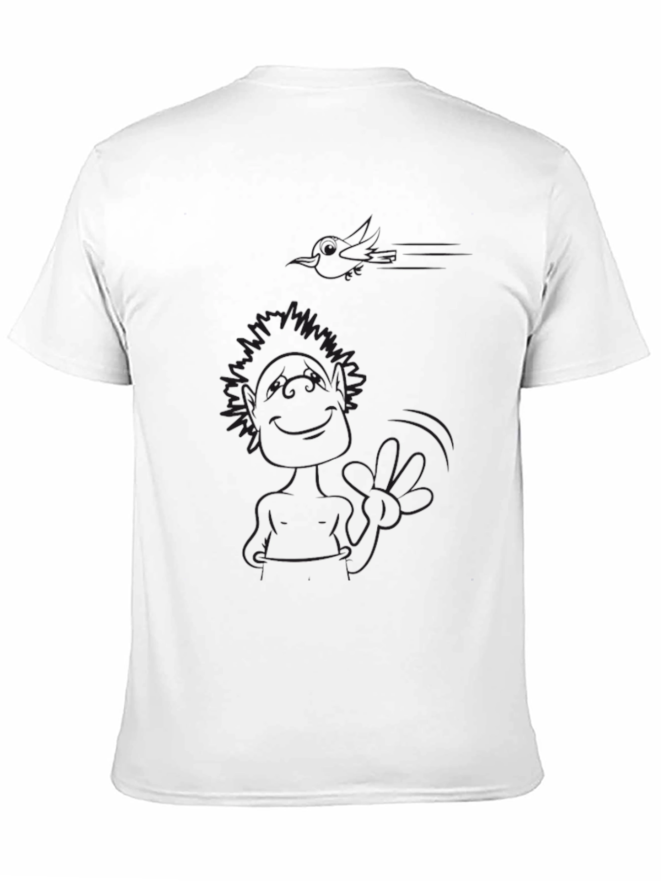 Mens Black Graphic Print Short Sleeve T-Shirt