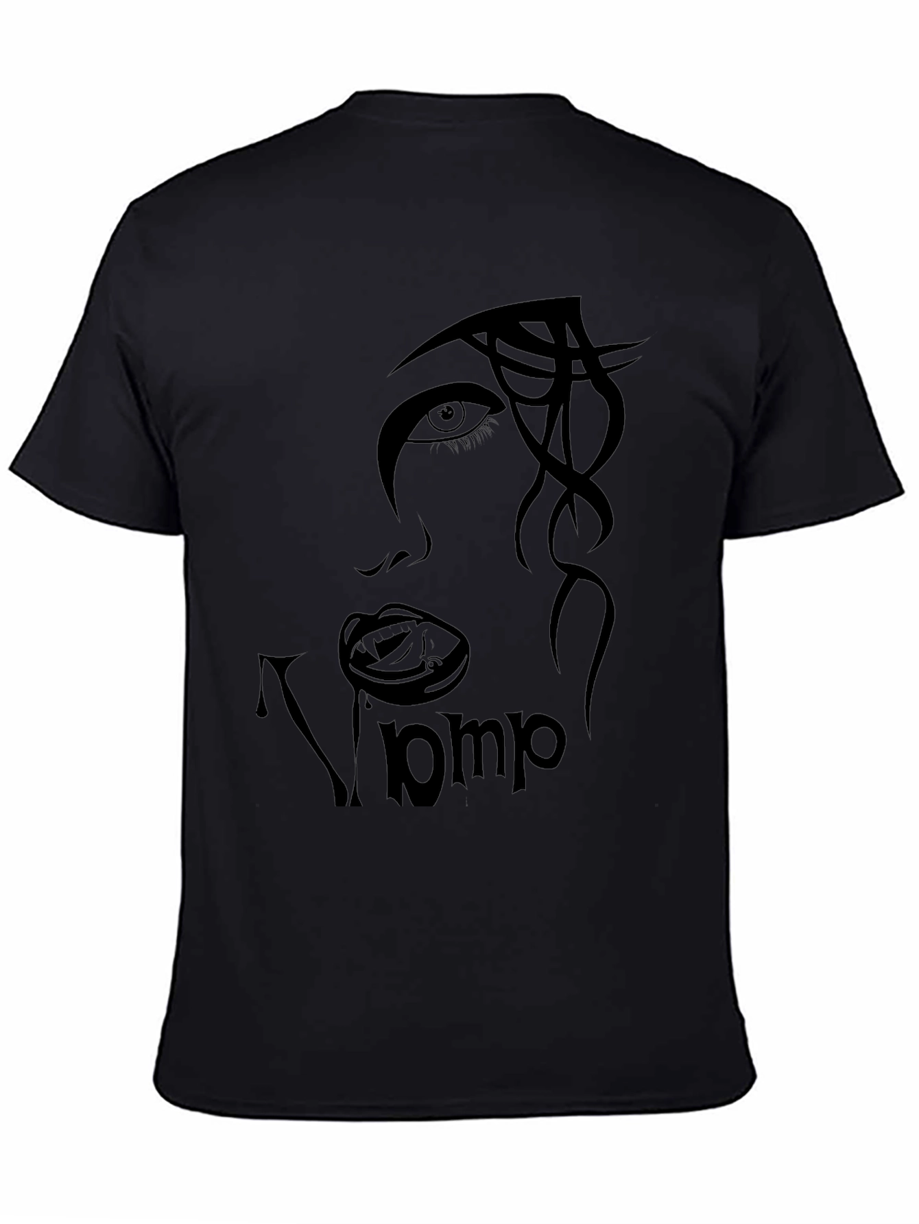 Vamp Face Graphic Black T-Shirt