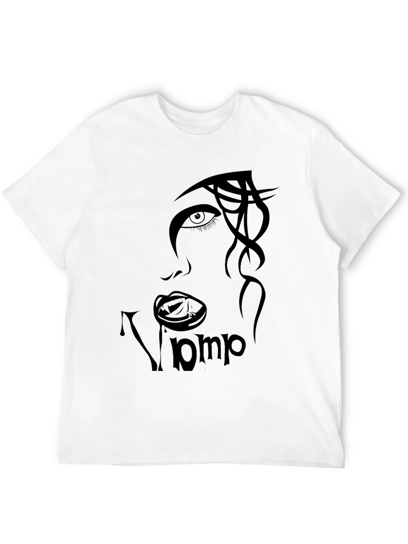 Vamp Face Graphic Black T-Shirt