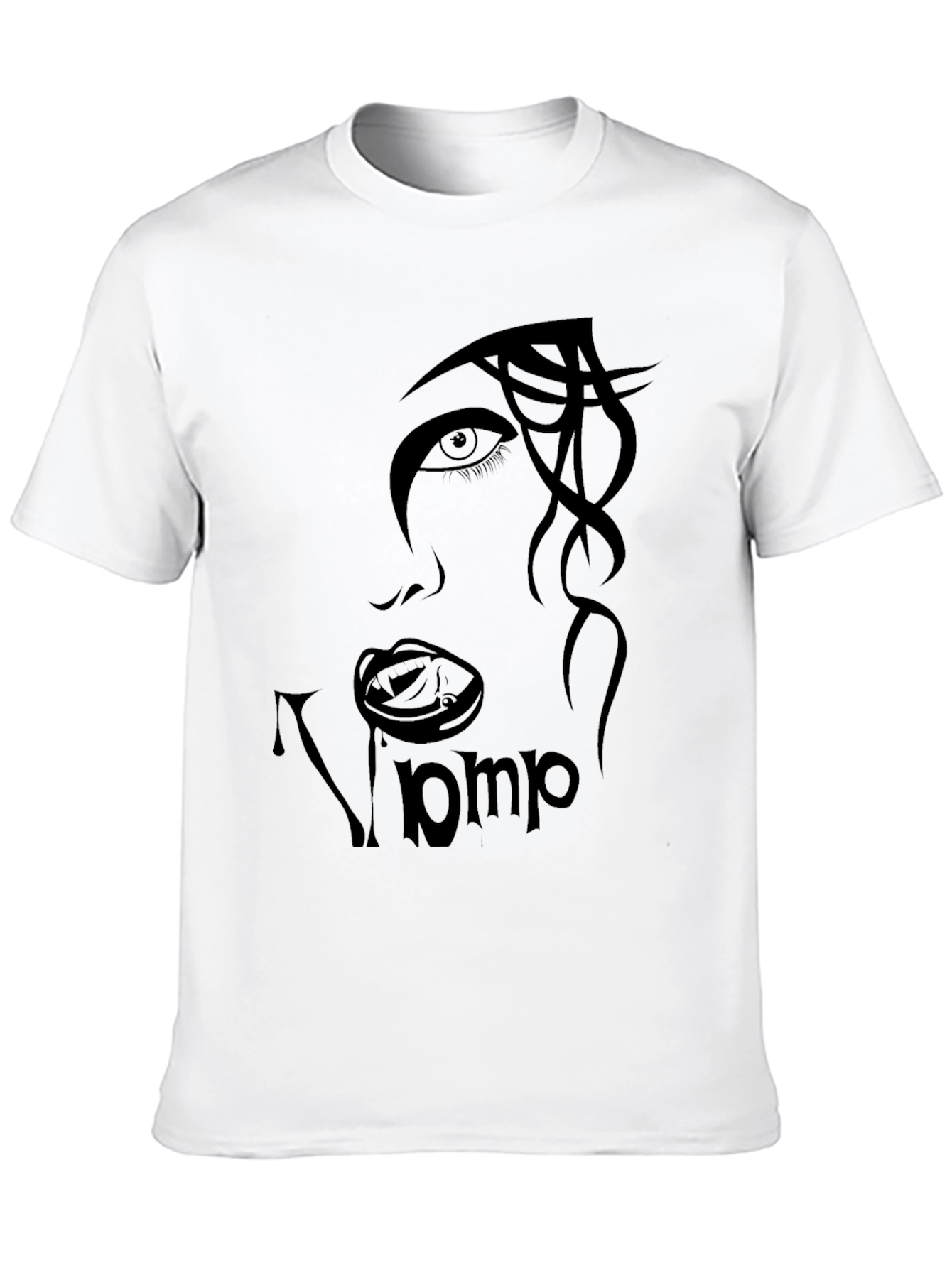 Vamp Face Graphic Black T-Shirt