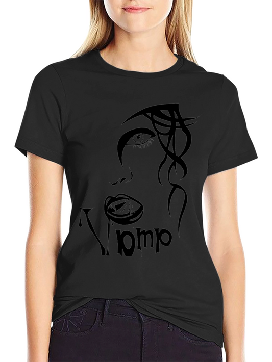 Vamp Face Graphic Black T-Shirt
