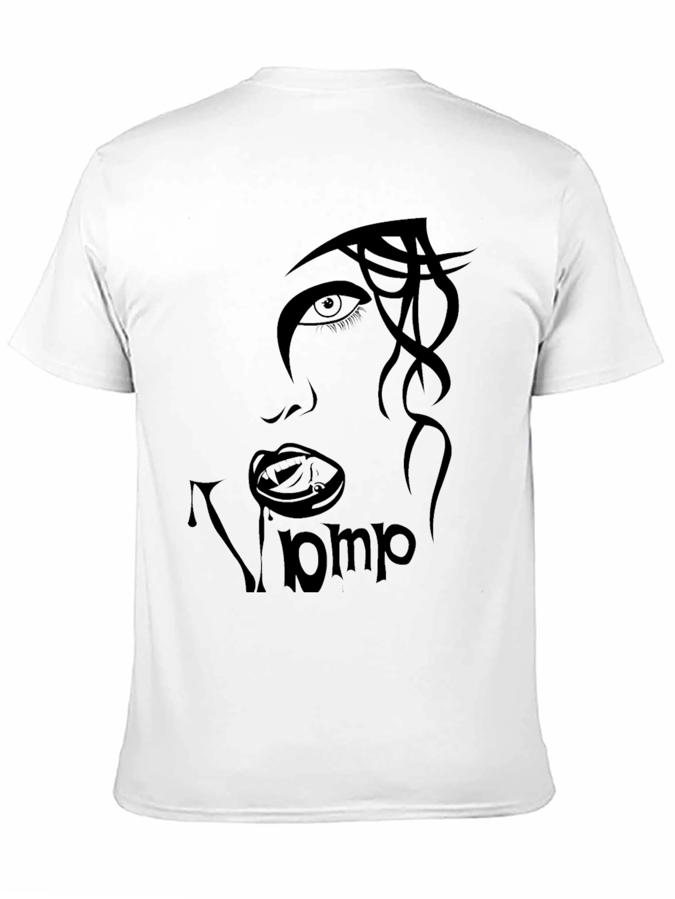 Vamp Face Graphic Black T-Shirt