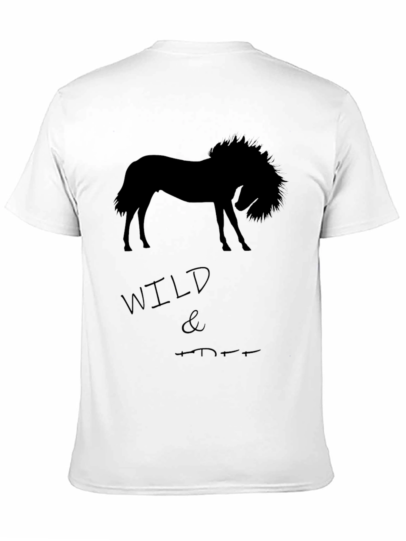 Wild Horse Graphic T-Shirt - Mens Black Tee