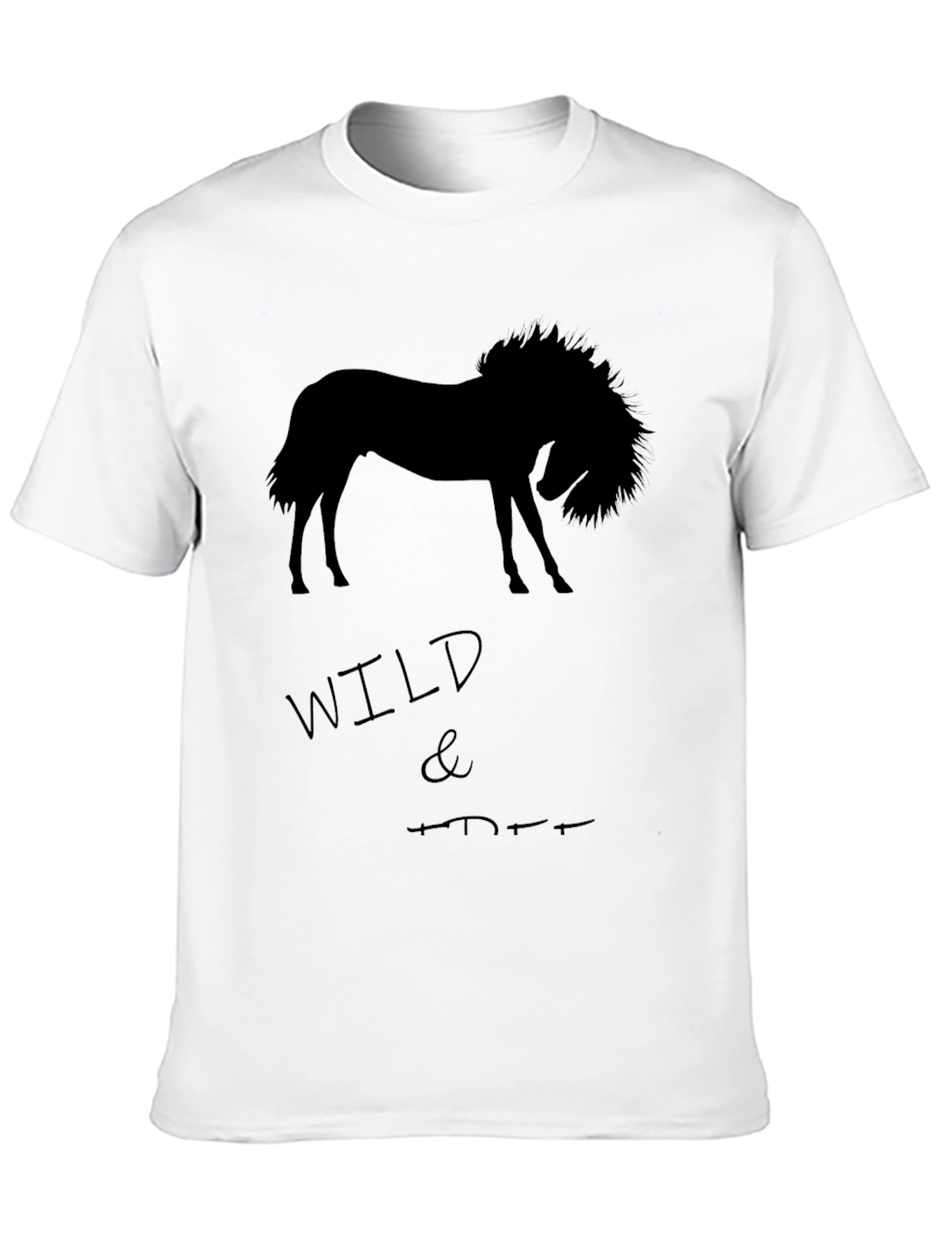 Wild Horse Graphic T-Shirt - Mens Black Tee