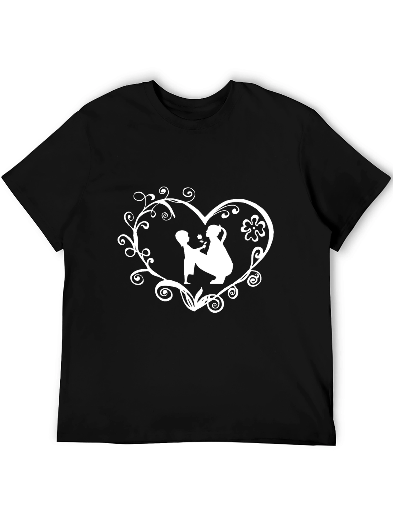 Mother and Child Heart Graphic T-Shirt