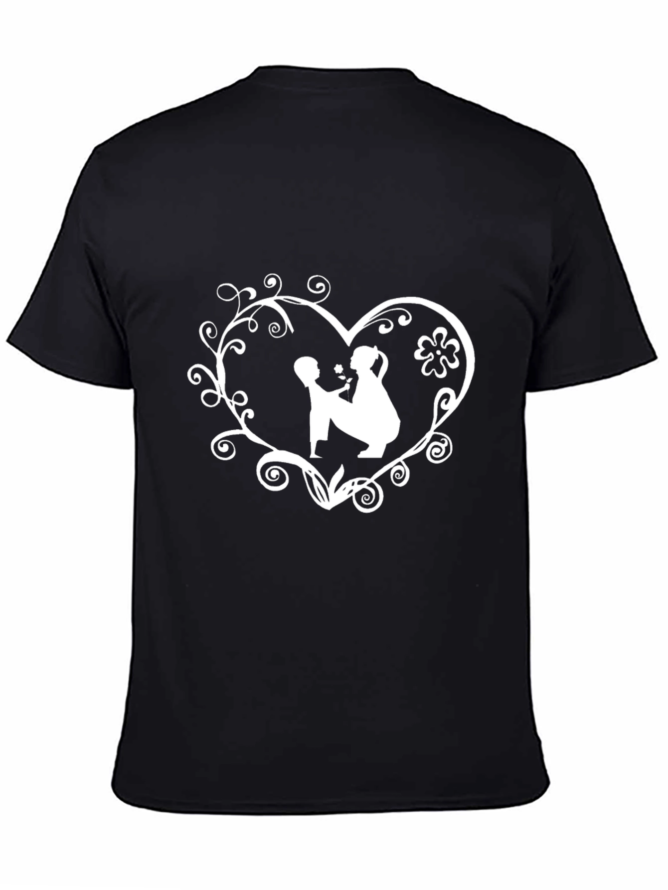 Mother and Child Heart Graphic T-Shirt