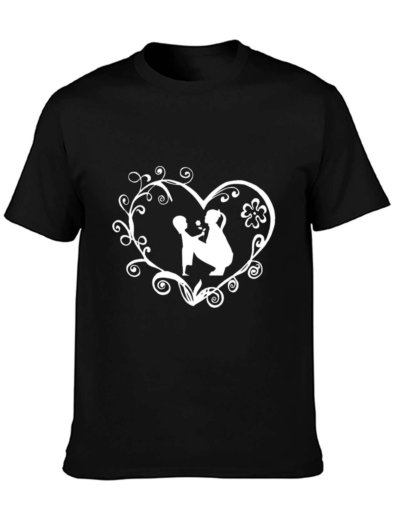 Mother and Child Heart Graphic T-Shirt