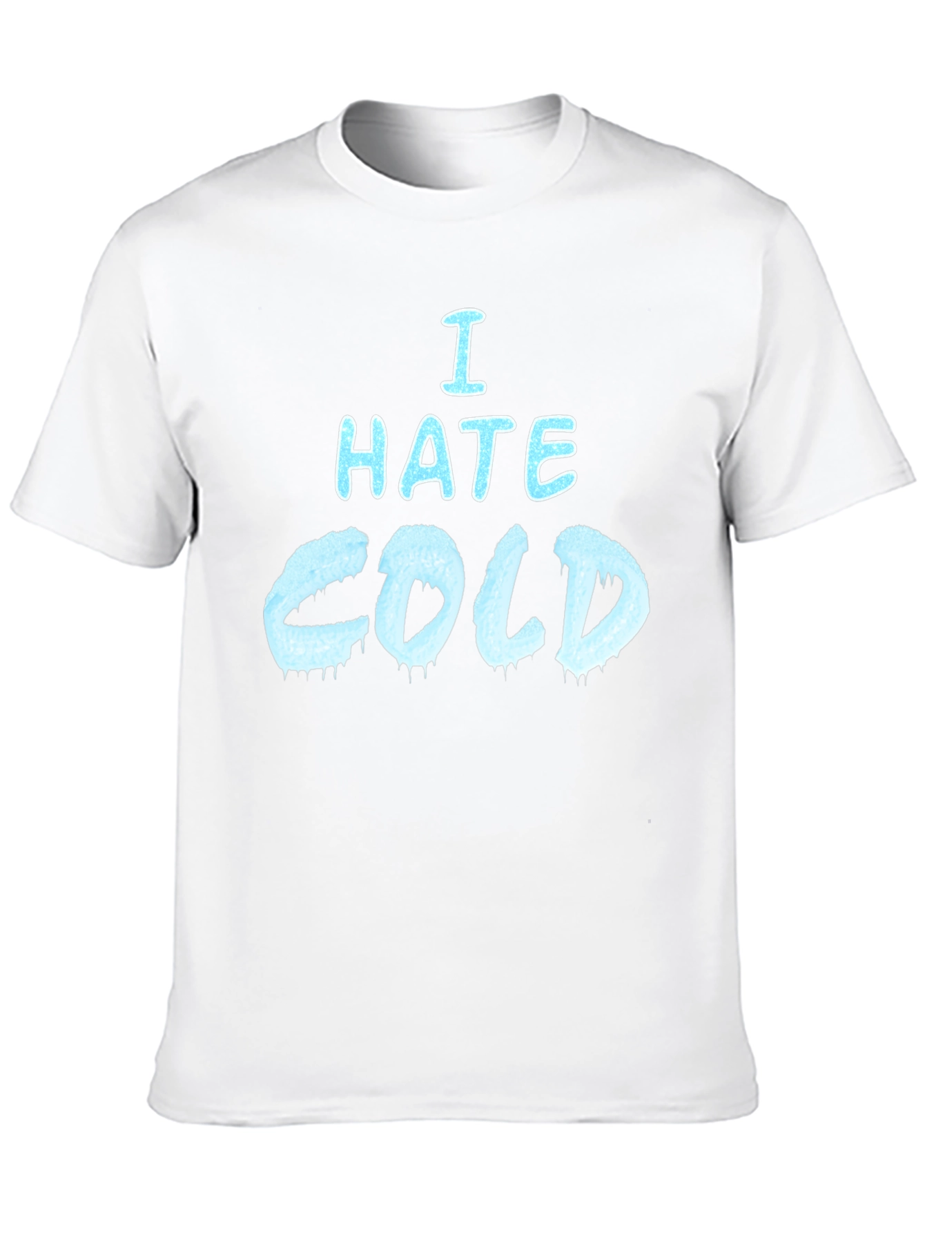 I Hate Cold Graphic T-Shirt - Black